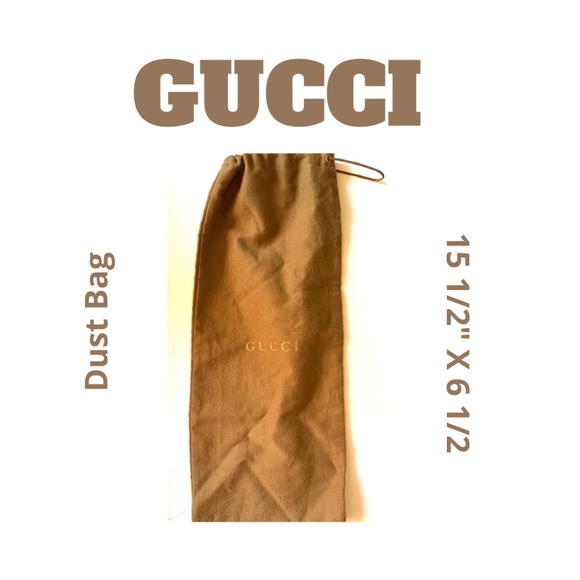GUCCI labeled DUST BAG 15 1/2 X 6 1/2 - Picture 1 of 3